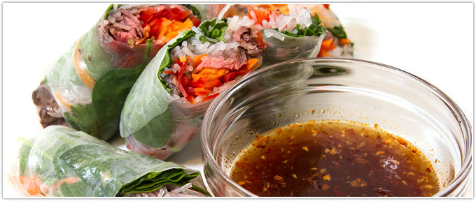 Bavette Steak Spring Roll