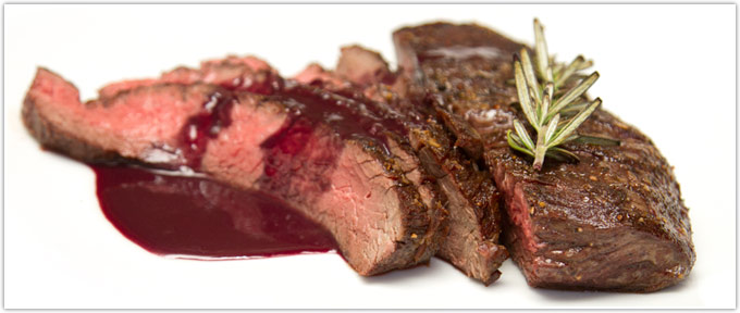 Bavette Steak With Cabernet-Mustard Sauce