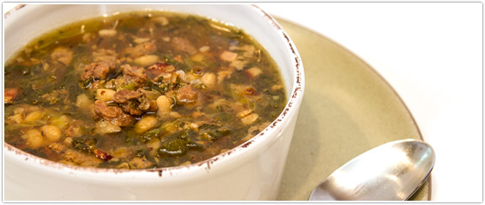 Beef, Kale & White Bean Soup