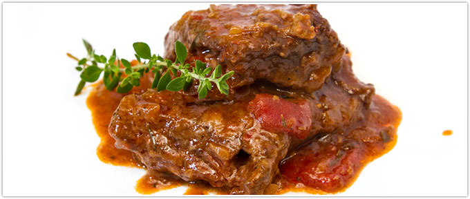 Beef Short Ribs With Stewed Tomatoes