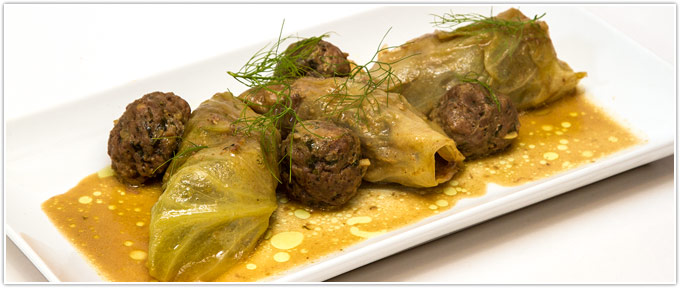 Beef Stuffed Cabbage Rolls In Curry-Coconut Broth