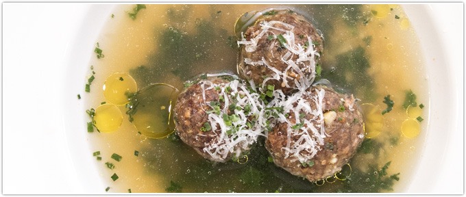 Brothy Meatball Soup With Orzo