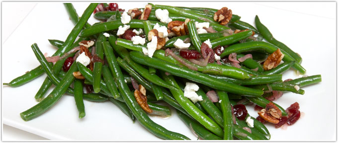 Green Bean Salad With Shallot-Cranberry Vinaigrette