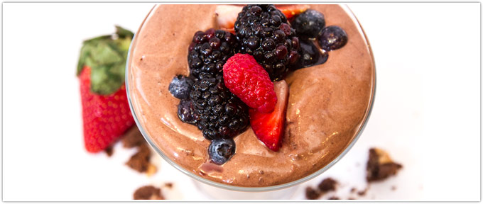 Chocolate Mousse With Berries