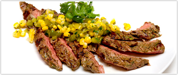 Cilantro-Scented Skirt Steak