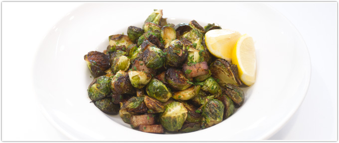 Crispy Bacon & Mustard Brussels Sprouts