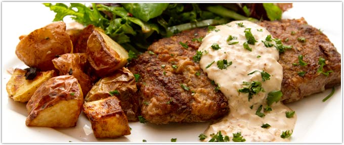 Cube Steak Au Poivre