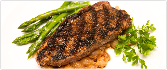 Espresso-Rubbed New York Strip Steaks