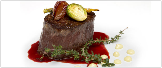 Filet Mignon With Red Wine Tomato Sauce