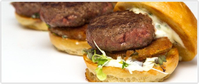 Fried Green Tomatillo Sliders