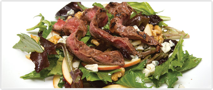 Fruit & Walnut Steak Salad