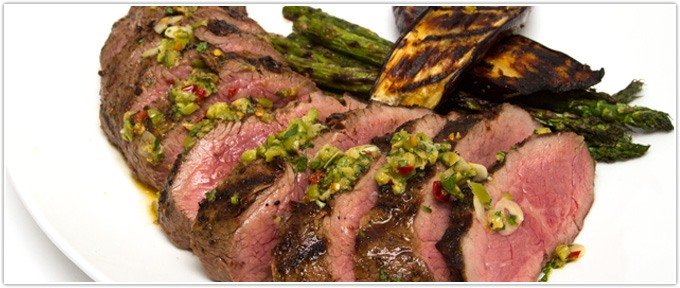 Grilled Tri-Tip With Olive & Chile Salsa