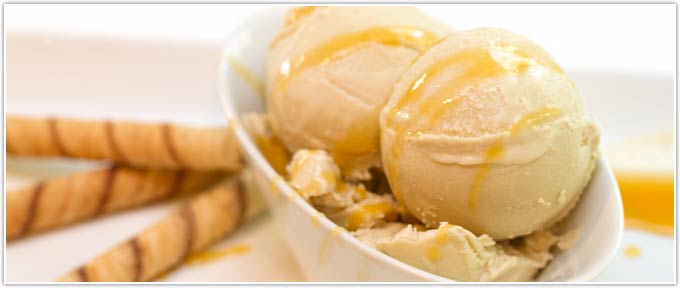 Guinness Ice Cream With Bailey's Caramel Sauce