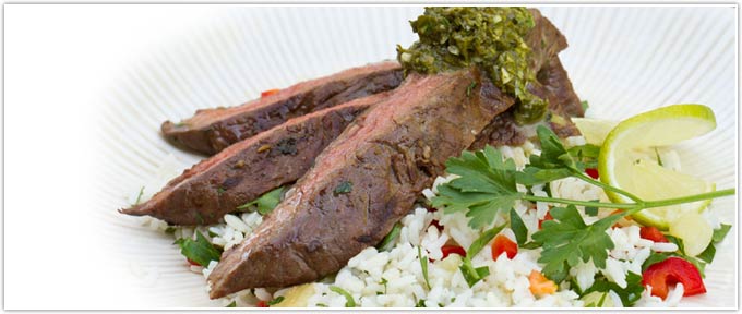 herb-marinated-skirt-steak-gramolata