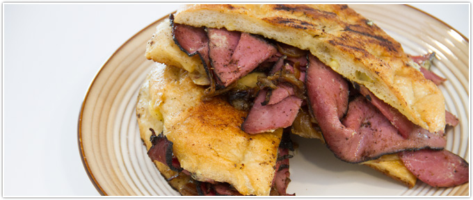 Hot Pastrami Panini With Tomato Chutney