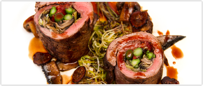 Involtini di Manzo con Marsala e Funghi (Roulade Of Beef With Mushrooms & Marsala)