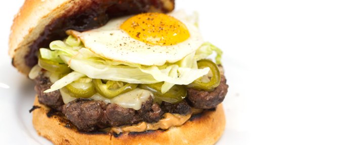 PB&J Burger With Pickled Jalapeños, Avocado & Egg