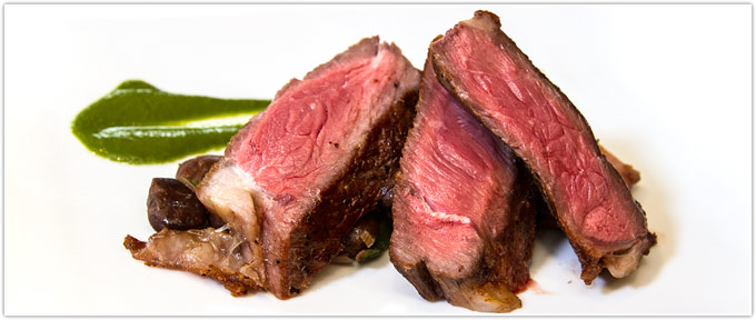 Ribeye With Fava Beans & Chimichurri