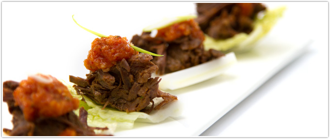 Shredded Short Ribs With Kimchi Ketchup