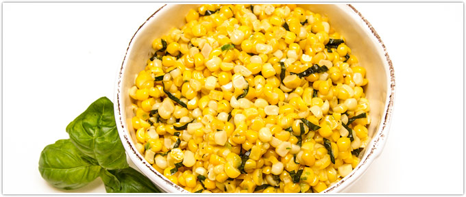 Skillet Corn With Basil