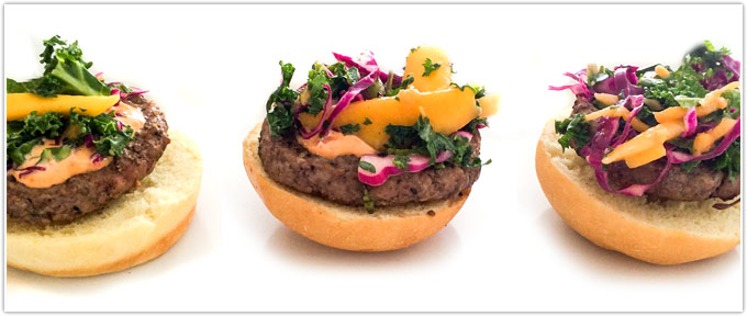Sliders With Mango & Kale Slaw