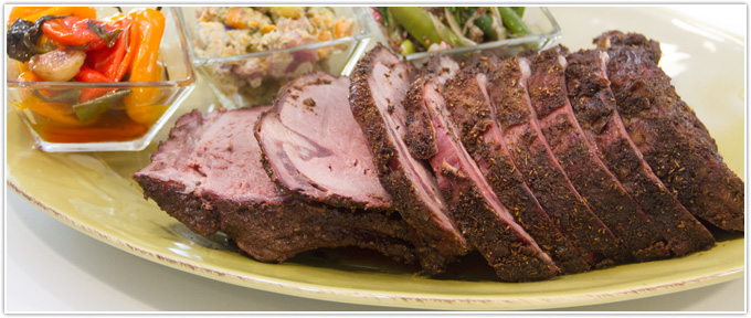 Smoked Barbecue Rib Roast With Mango-Pineapple Sauce