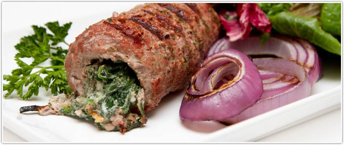 Spinach & Gorgonzola Stuffed Cube Steak