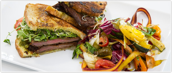 Steak Tostada With Arugula & Fennel Salad