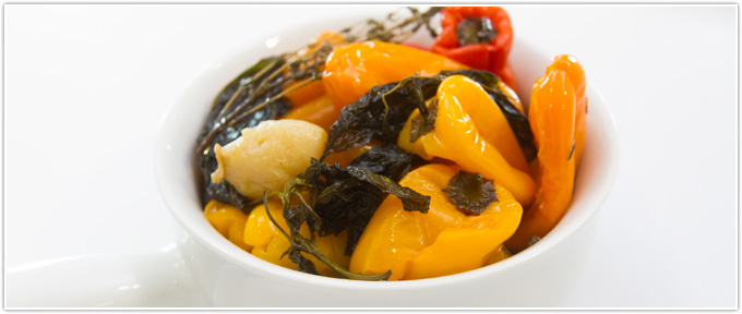 Sweet Pepper Confit With Fresh Herbs