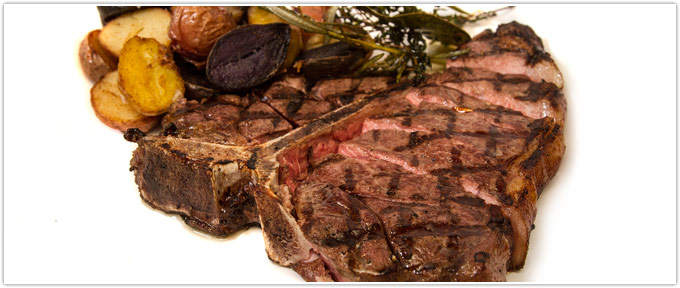 T-Bone Steak With Virgin Sunflower Oil & Heirloom Potatoes