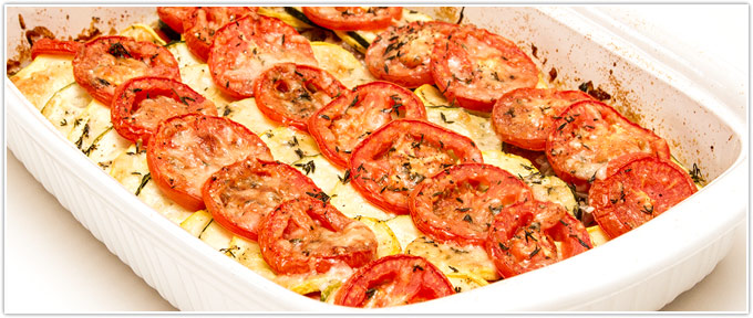 Tomato & Summer Squash Gratin