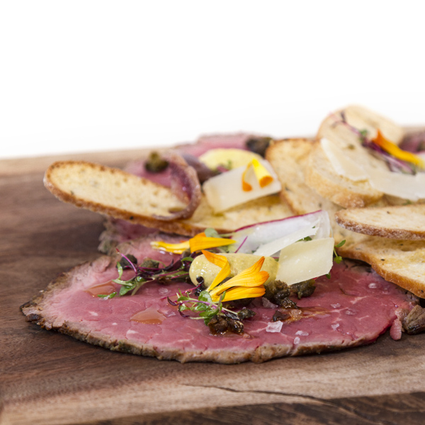 Beef Tenderloin Carpaccio With Capers, Anchovies