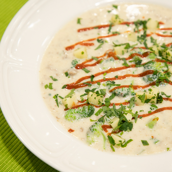 Cheesy Beef & Broccoli Soup Recipe