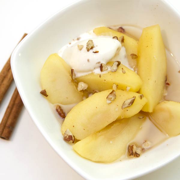Poached Braeburn Apples & Hot Buttered Cider Rum Recipe