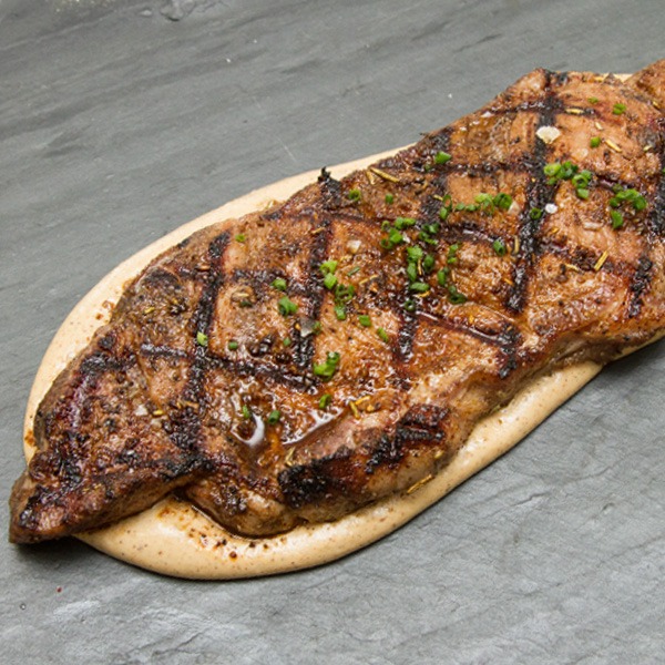 PorciniRubbed New York Strip With Charred