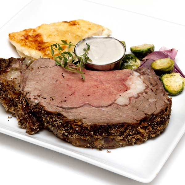 Rib Roast with Potato Au gratin Recipe