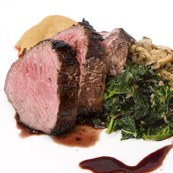 Roasted Tritip, Tarbais Bean Purée & Red Wine Demi