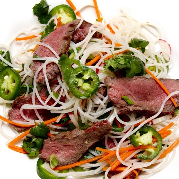 Sirloin Steak & Rice Noodle Salad Recipe