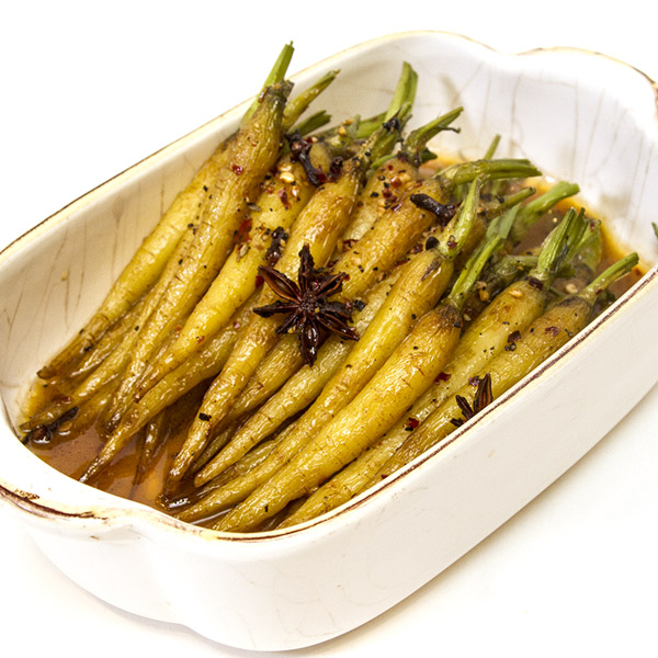 Star Anise and Clove Glazed Baby Carrots Recipe