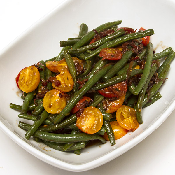 Warm Green Bean Salad With Smoked Bacon Vinaigrette